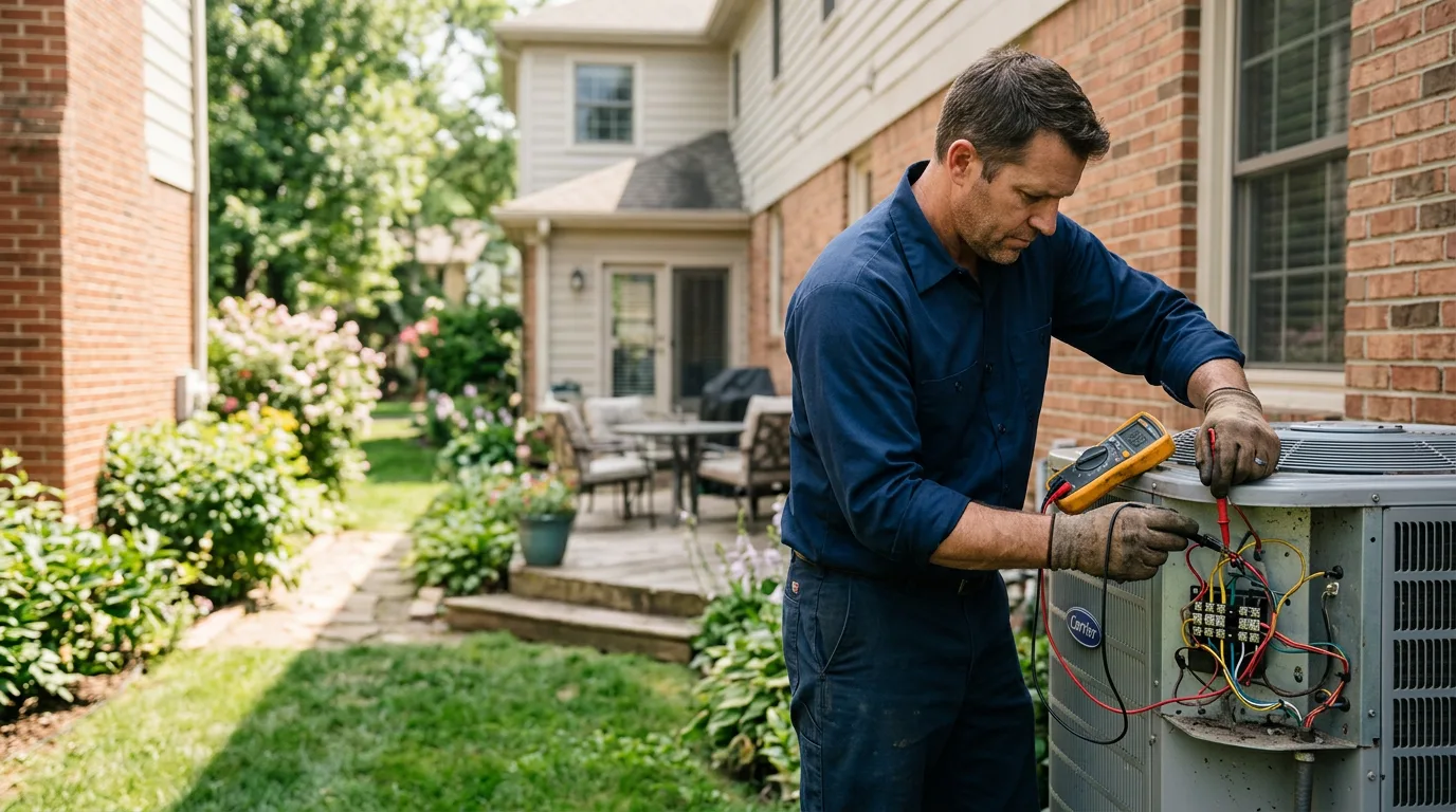 HVAC technician working near Dakota City, IA